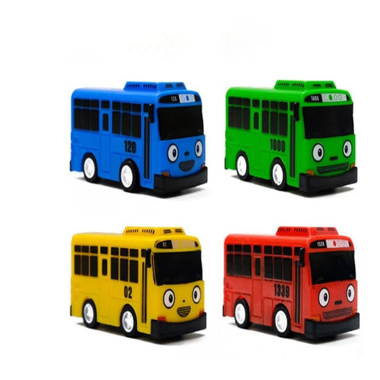 Cartoon TAYO Bus Kids Toys Mini Pull Back Car