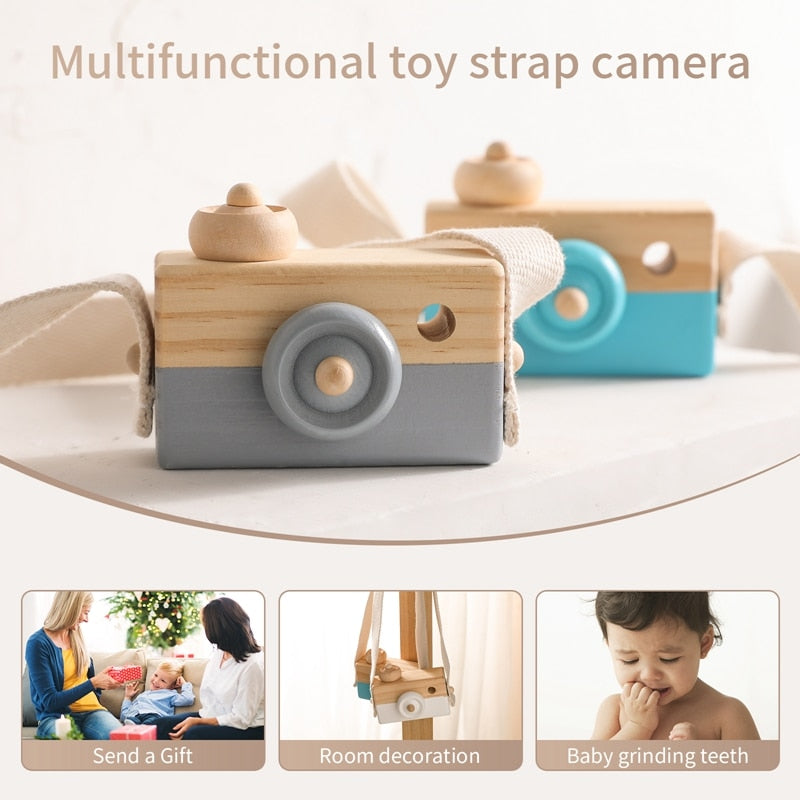 Let Make Wooden Baby Toys Fashion Camera