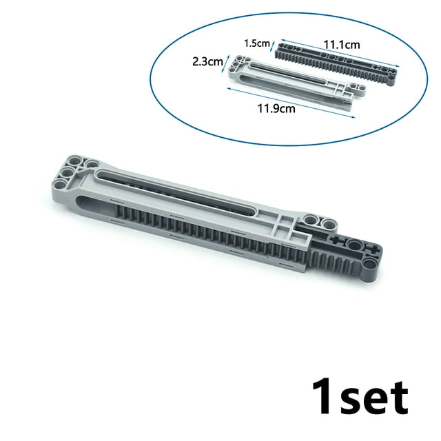 Technical Gear Axle Bricks Parts Worm Rack