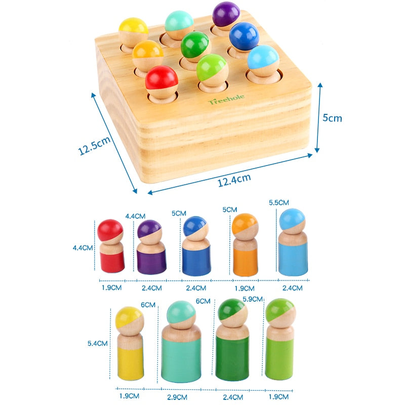 Montessori Cylinder Socket Puzzles Toy