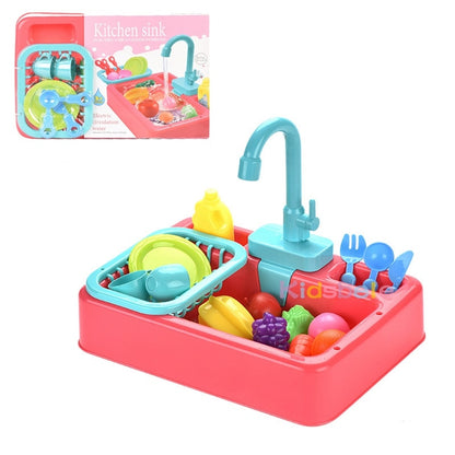 Kids Kitchen Toys Simulation Electric Dishwasher