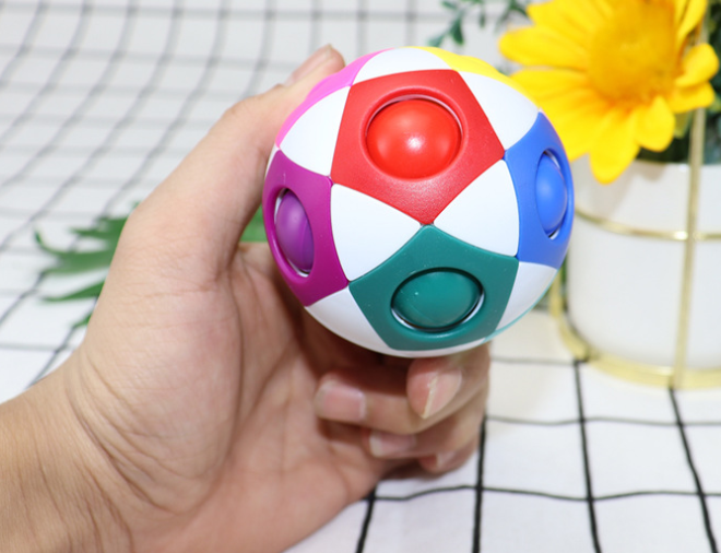 Decompression Soccer Rainbow Ball Magic Cube Intellectual Toys