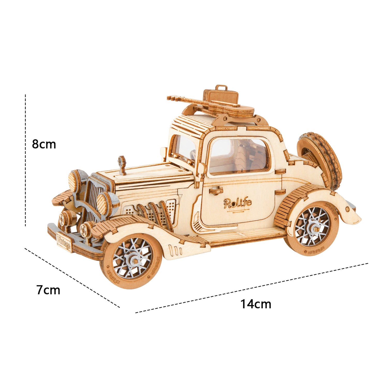 Robotime Rolife Vintage Tramcar Model 3D Wooden Puzzle Toys for Chilidren Kids Adult Christmas Birthday GiftsTG505 Dropshipping