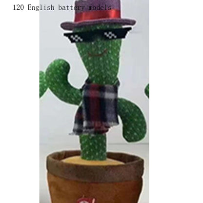 Luminous Electronic Dancing Cactus Recording Singing Plush Toy