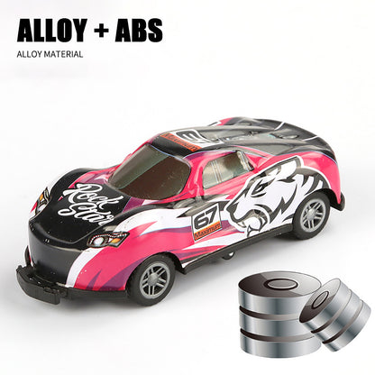 Flip Stunt Car Alloy Pull Back 4wd Racing Car Model Cool Graffiti