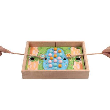 Children's Wooden Bead Maze Fishing Toy