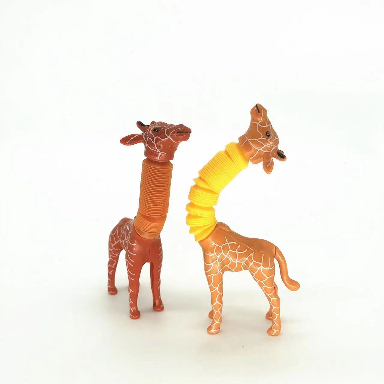 Giraffe Pop Tubes Sensory Toys Novelty Spring Fidget Toy Stretch Tube