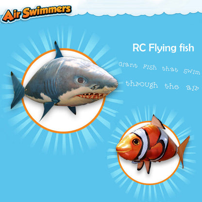 Remote Control Shark Toys Air Swimming Fish Infrared RC Air Balloons