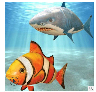 Remote Control Shark Toys Air Swimming Fish Infrared RC Air Balloons