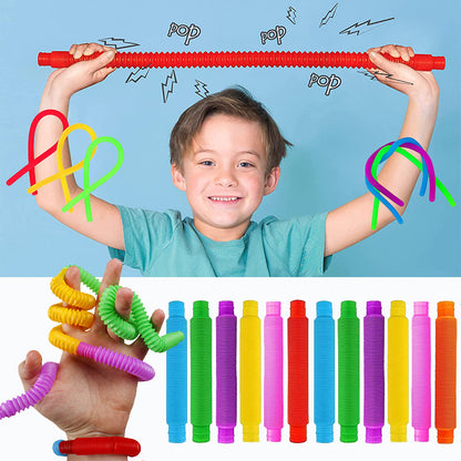 Fidget Toys Plastic PopTube Coil Children Creative Magical Toys