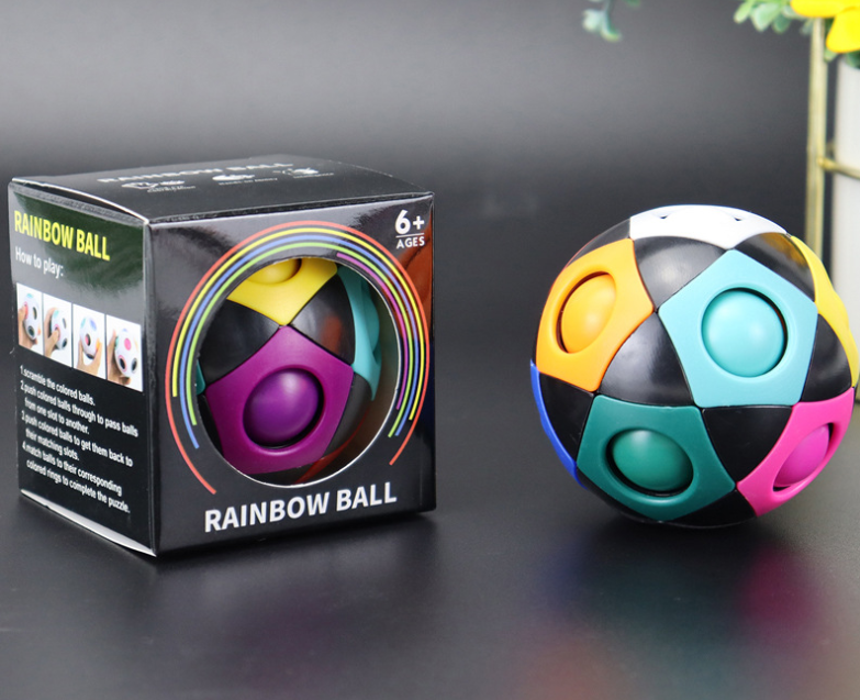 Decompression Soccer Rainbow Ball Magic Cube Intellectual Toys