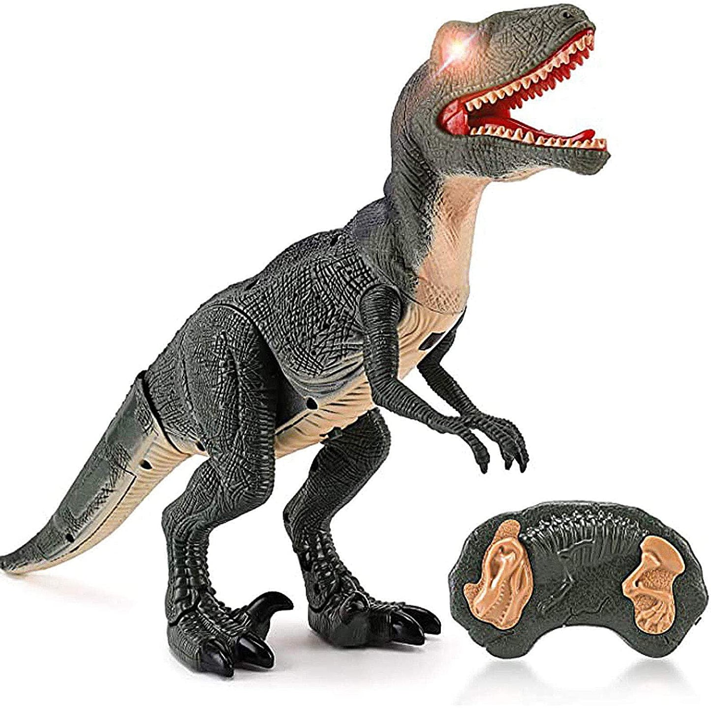 Remote Control R C Walking Dinosaur Toy With Shaking Head