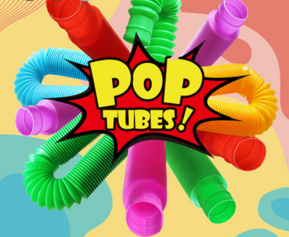 Fidget Toys Plastic PopTube Coil Children Creative Magical Toys