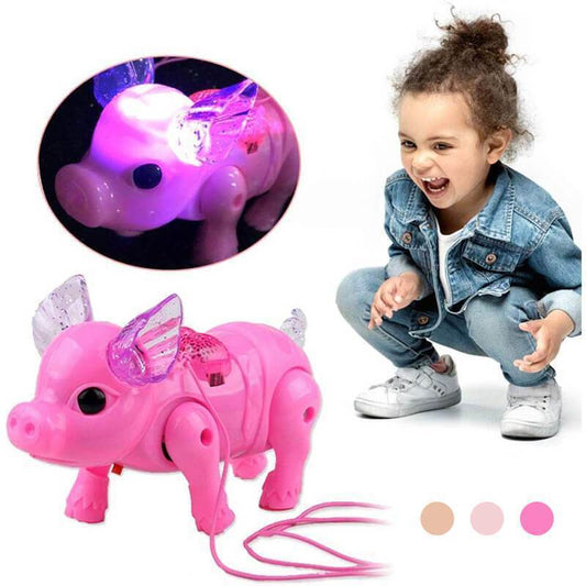 Pink Color Electric Walking Pig Toy