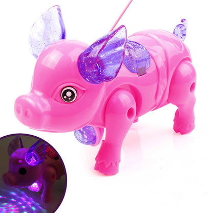 Pink Color Electric Walking Pig Toy