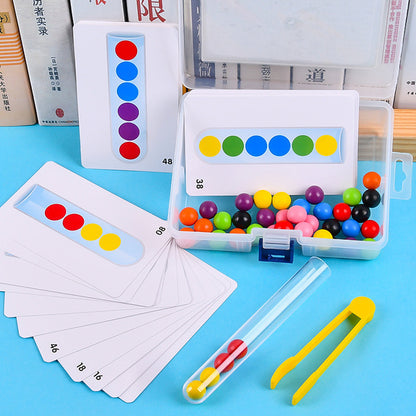 Clip beads test tube toy teaching aids