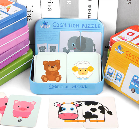 Kids Montessori Puzzle Toys Match Card