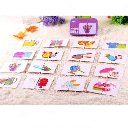 Kids Montessori Puzzle Toys Match Card