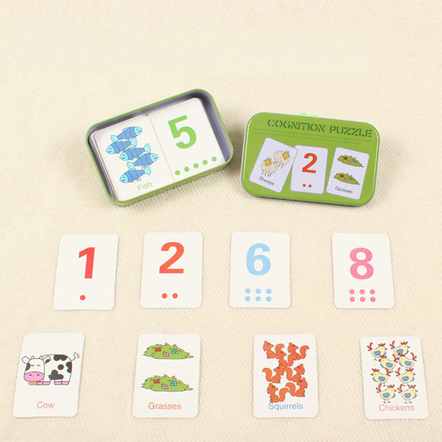 Kids Montessori Puzzle Toys Match Card