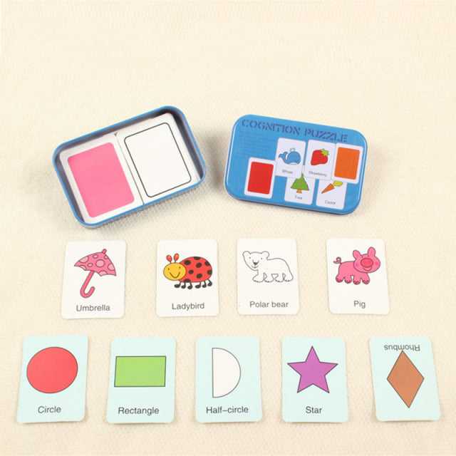 Kids Montessori Puzzle Toys Match Card