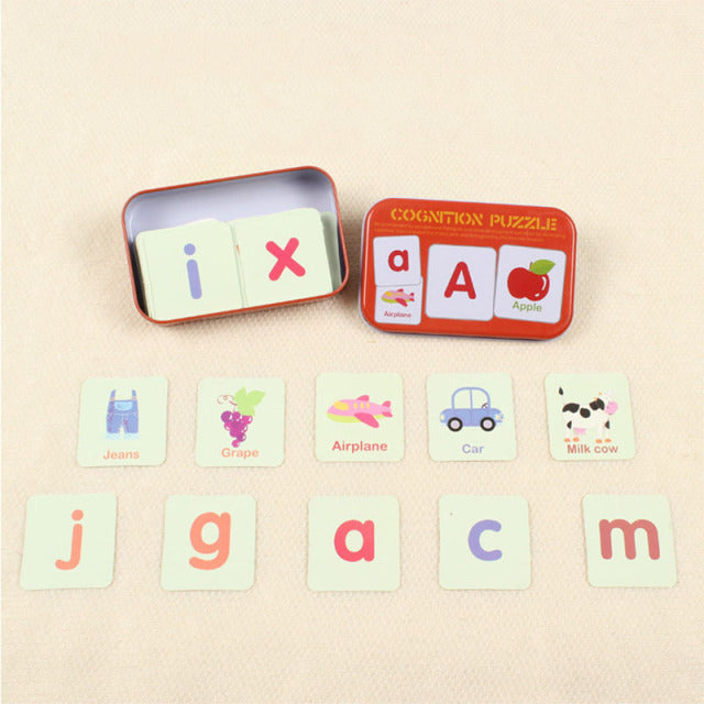 Kids Montessori Puzzle Toys Match Card