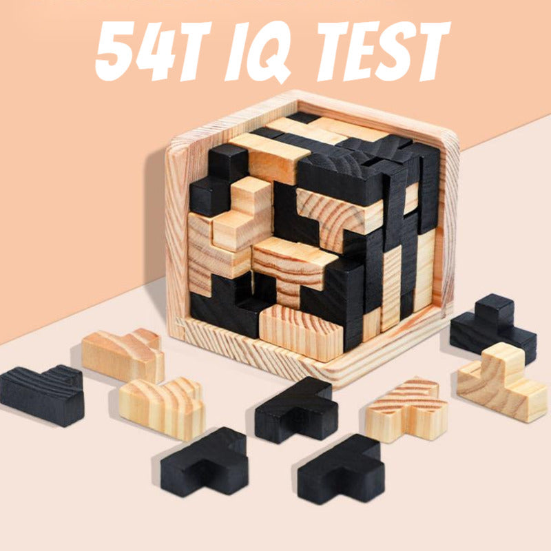 Creative 3D Wooden Cube Puzzle Toys