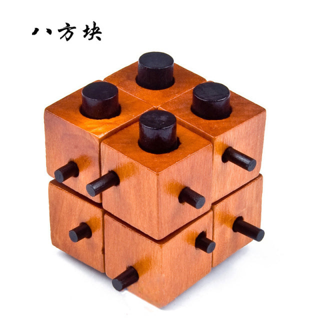 Creative 3D Wooden Cube Puzzle Toys