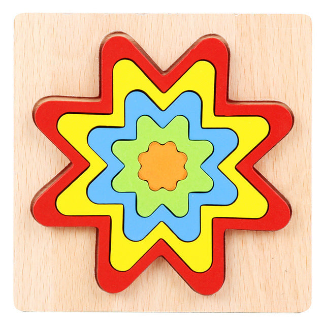 Kids Montessori Puzzle Toys Match Card