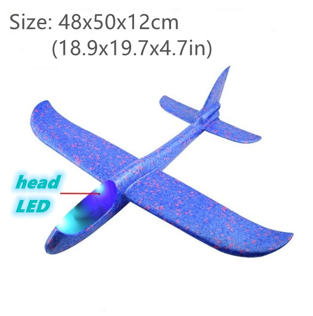 Plane Flying Glider Toy With LED Light