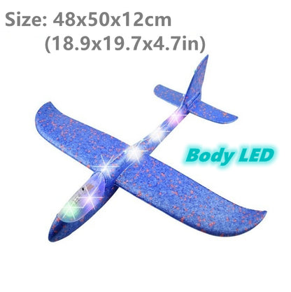 Plane Flying Glider Toy With LED Light