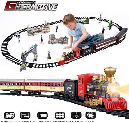 Electric Christmas Train Toy Set