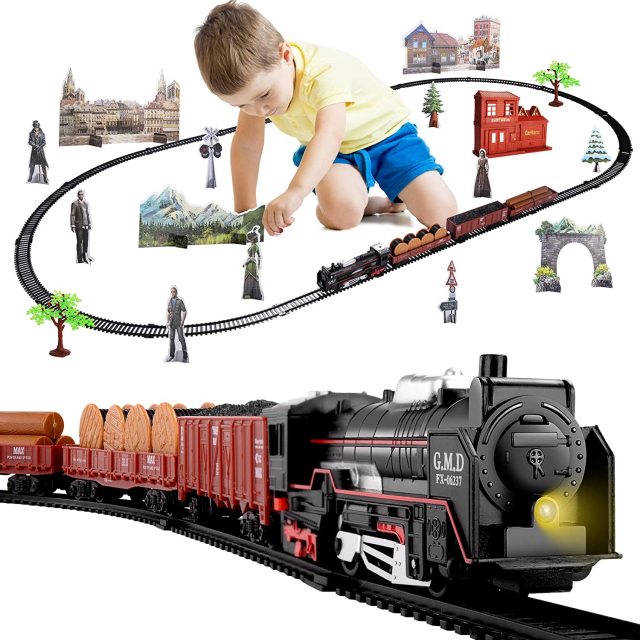 Electric Christmas Train Toy Set