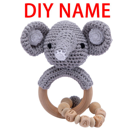 Baby Rattles Crochet Bunny Rattle Toy