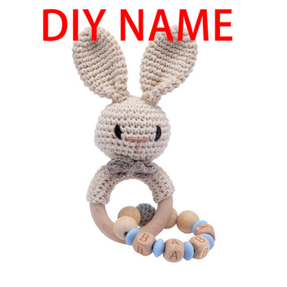 Baby Rattles Crochet Bunny Rattle Toy