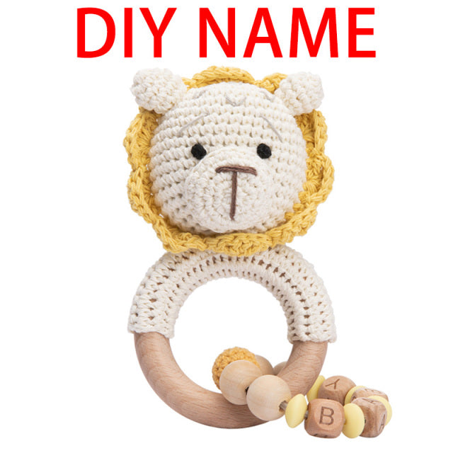 Baby Rattles Crochet Bunny Rattle Toy