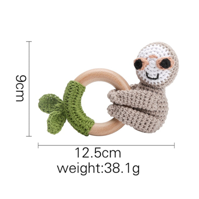 Baby Rattles Crochet Bunny Rattle Toy