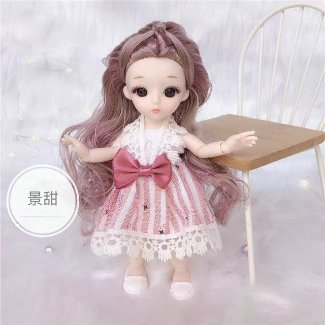 Mini Doll 13 Movable Joints Hair Princess