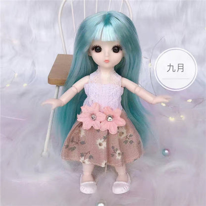 Mini Doll 13 Movable Joints Hair Princess