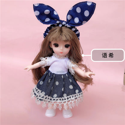 Mini Doll 13 Movable Joints Hair Princess