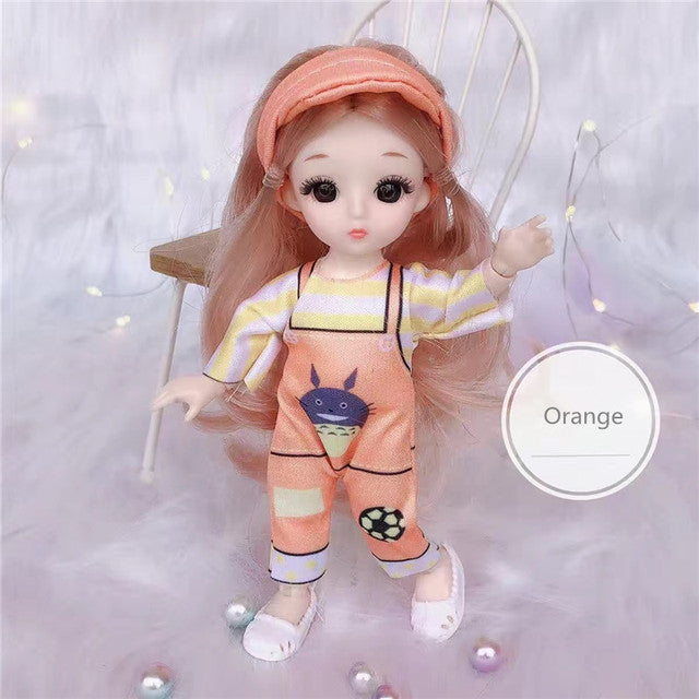 Mini Doll 13 Movable Joints Hair Princess