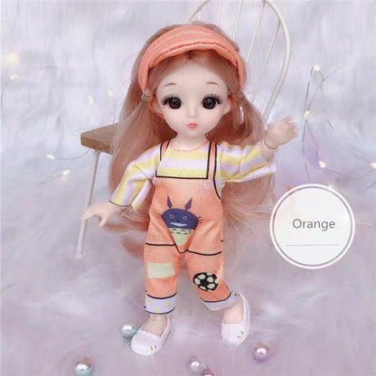 Mini Doll 13 Movable Joints Hair Princess