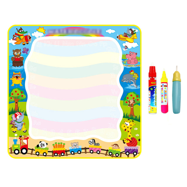 Magic Water Drawing Mat with Magic Pens