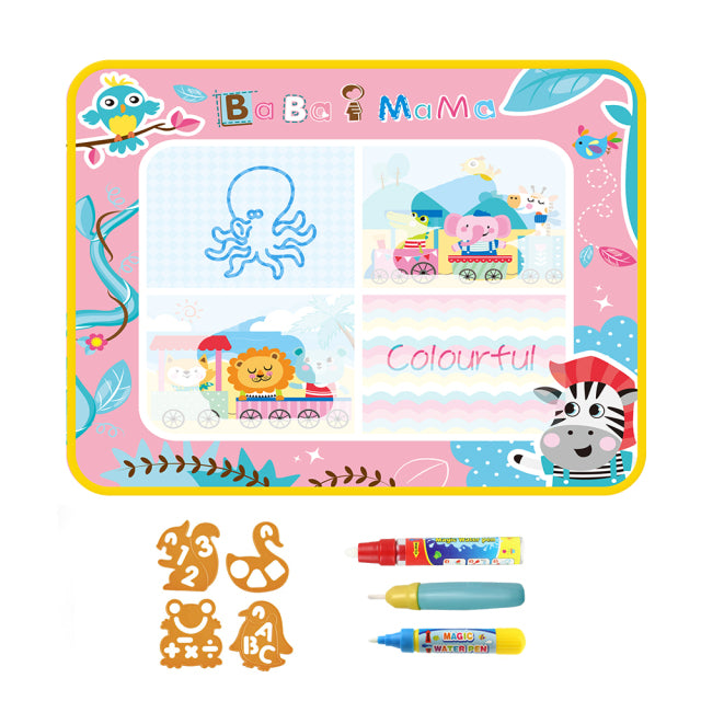 Magic Water Drawing Mat with Magic Pens