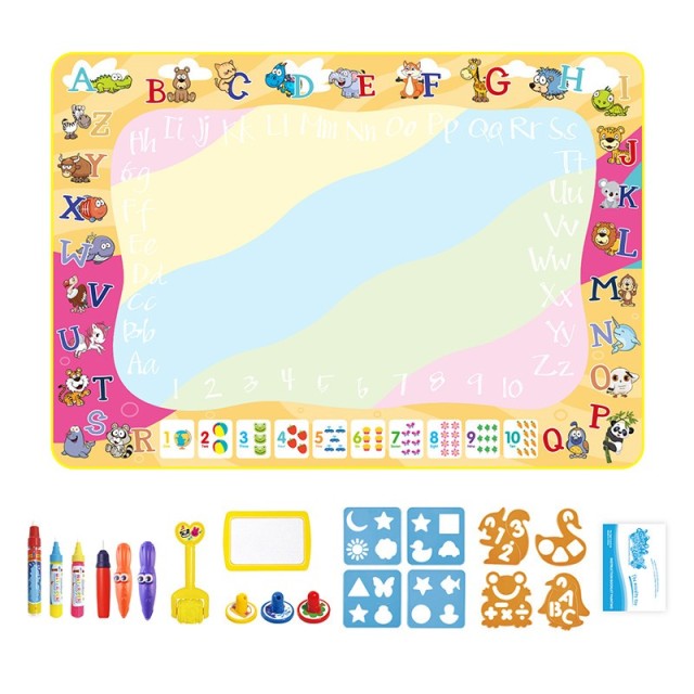 Magic Water Drawing Mat with Magic Pens