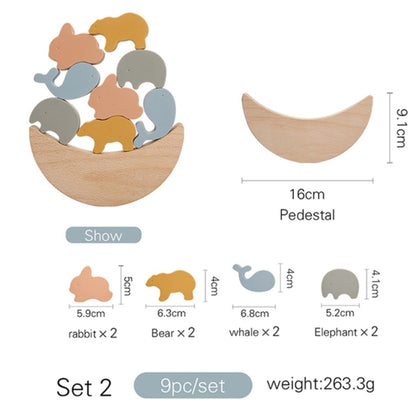 Baby Stars Moon Balance Blocks Board