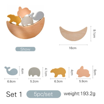 Baby Stars Moon Balance Blocks Board