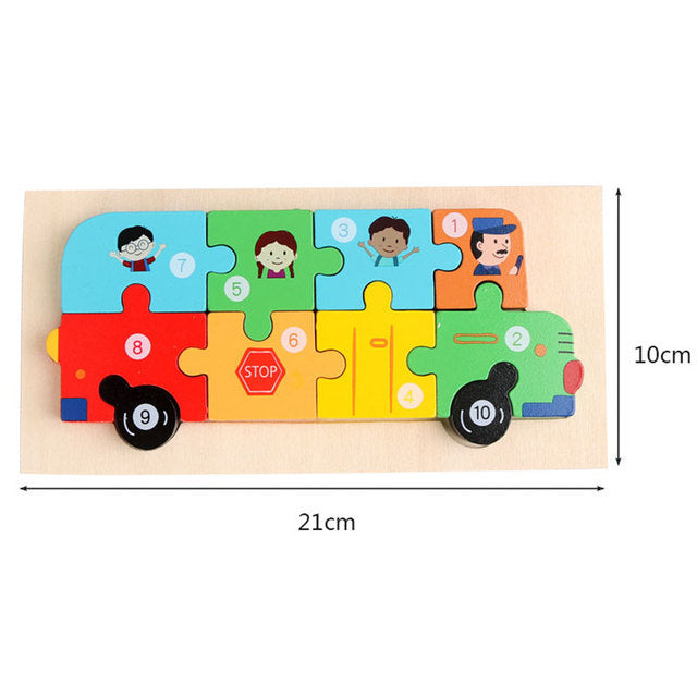 Toy Worm Eat Fruit Wooden Puzzle Toy Fingers