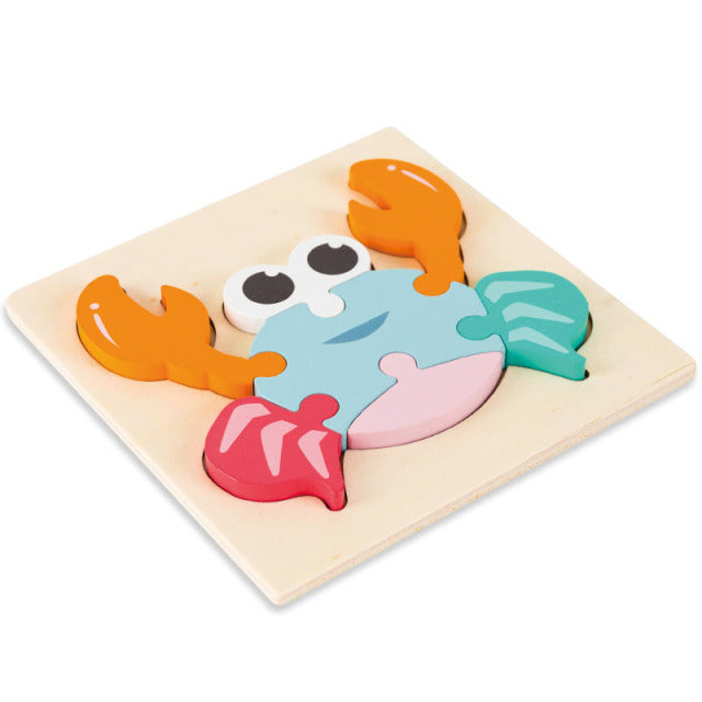 Toy Worm Eat Fruit Wooden Puzzle Toy Fingers