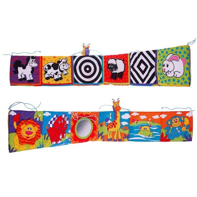 Sensory Cloth Book High Contrast Baby Toys