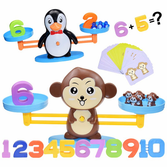 Math Toy Digital Monkey Balance Scale